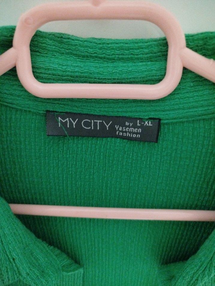 Yeşil Mini Kadın Keten Takım - Görsel 4