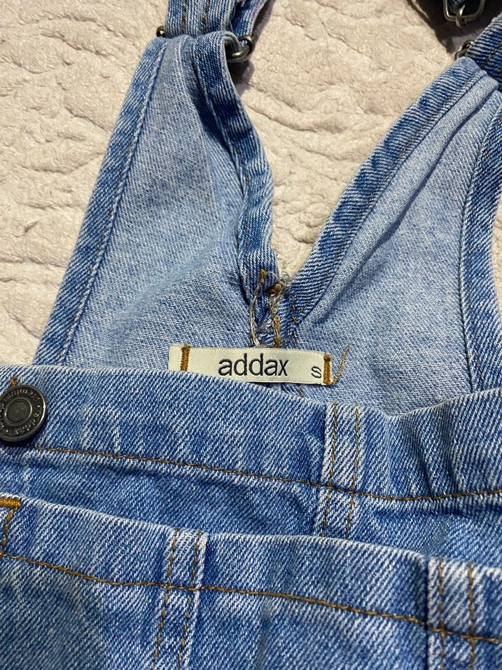 Mavi Denim Askılı Midi Salopet - Görsel 2