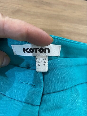 34 Beden turkuaz Renk Kumaş pantalon
