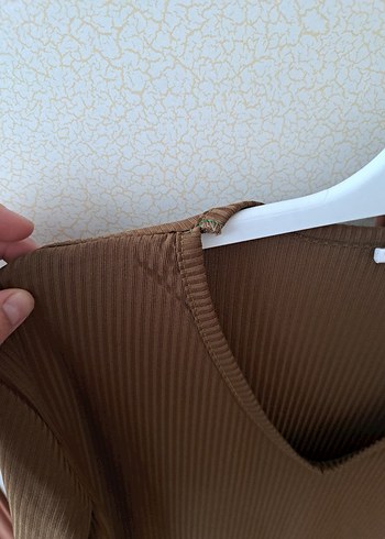 V Yaka Kadın Sweatshirt - Görsel 4