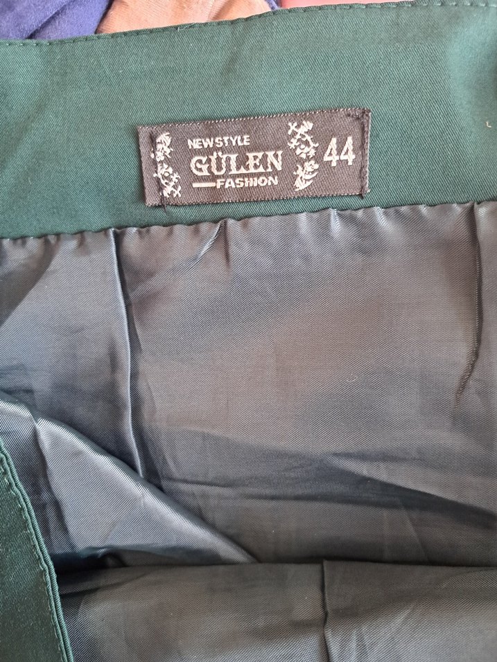 Kadın Yeşil Etek Fiyonk Detaylı - Görsel 4