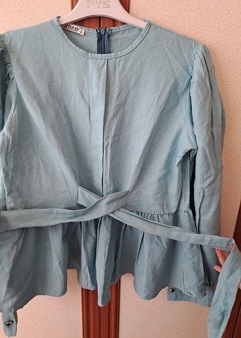 TURKUAZ ETEK ÜSTÜ GÖMLEK - Görsel 4