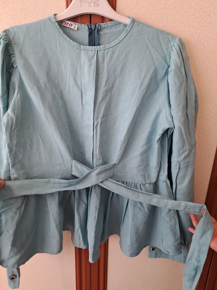 TURKUAZ ETEK ÜSTÜ GÖMLEK - Görsel 4