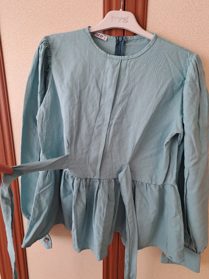 TURKUAZ ETEK ÜSTÜ GÖMLEK - Görsel 3