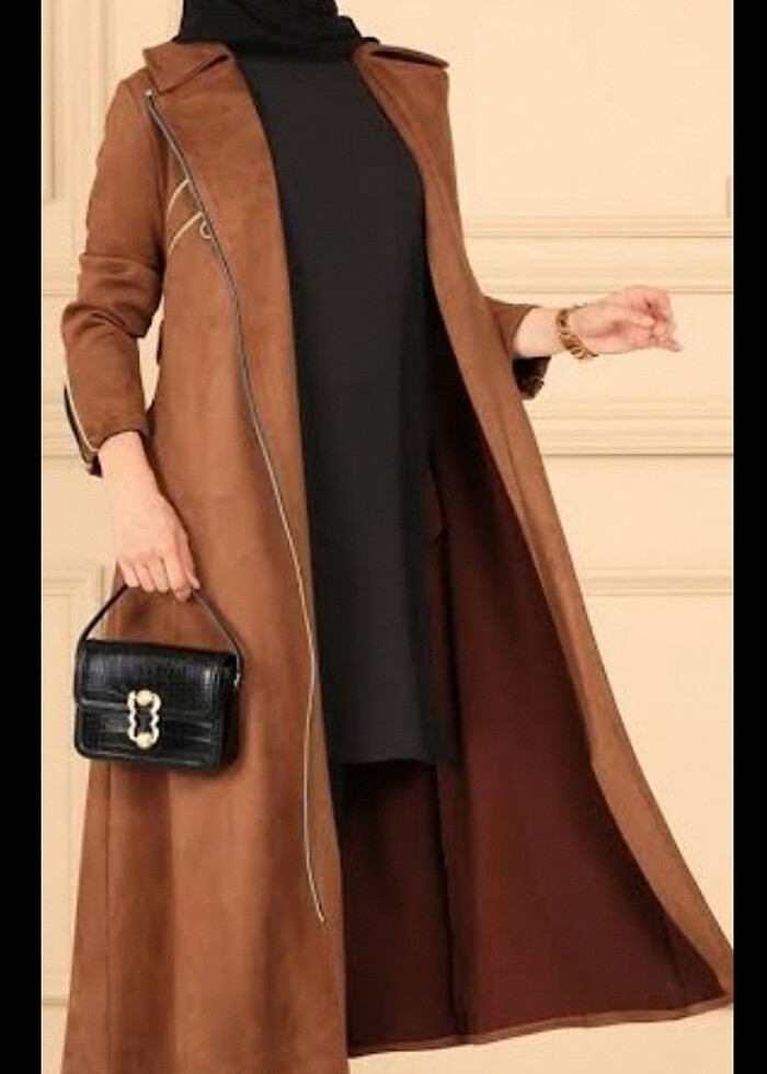 MODASELVİM FERMUAR DETAYLI SÜET KAP - Görsel 4