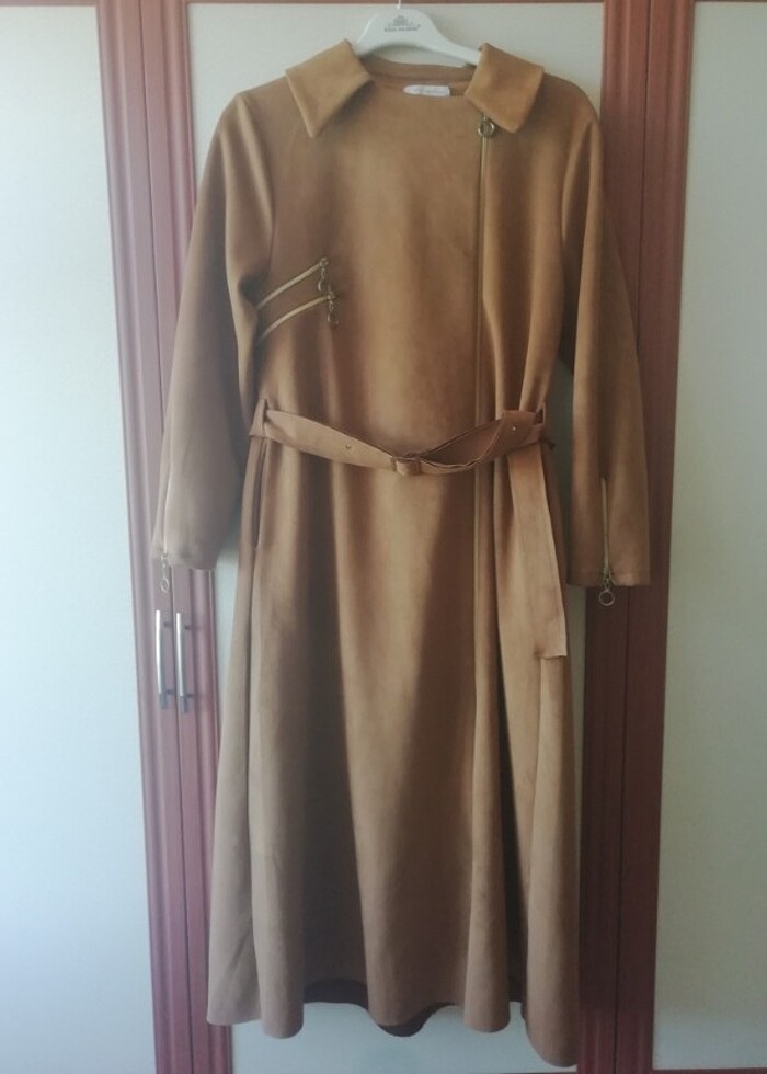 MODASELVİM FERMUAR DETAYLI SÜET KAP - Görsel 5