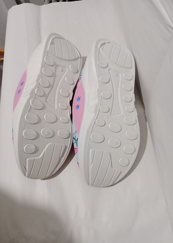 31 Beden Kız Çocuk Pembe Prenses Desenli Terlik