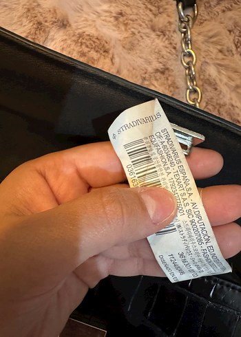  Beden Siyah Yılan Desenli stradivarius Deri Kadın Çanta