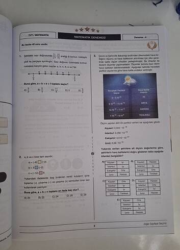 Beden Renk tyt matematik 10'lu branş denemesi Yıldızlar yarışıyor