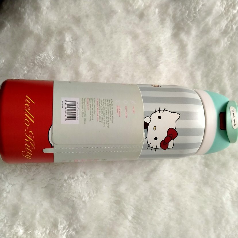 Hello Kitty OWALA Çocuk Termos Şişesi Beyaz - Görsel 3