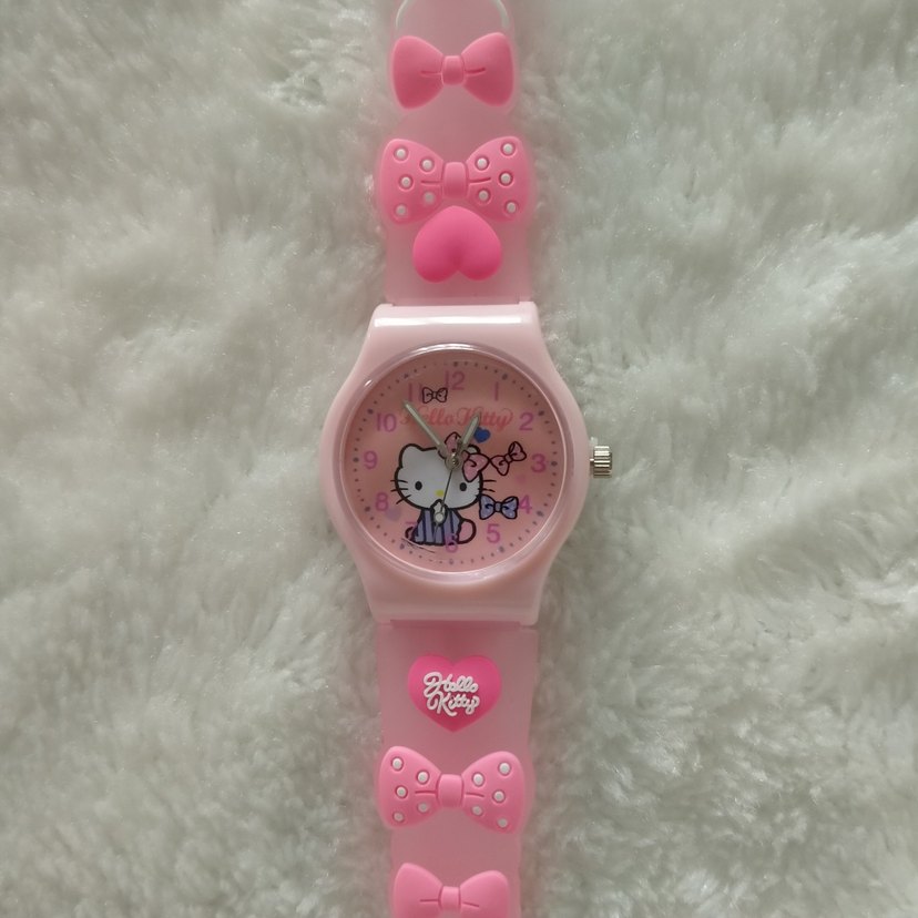 Pembe Hello Kitty Kız Çocuk Saati - Görsel 2