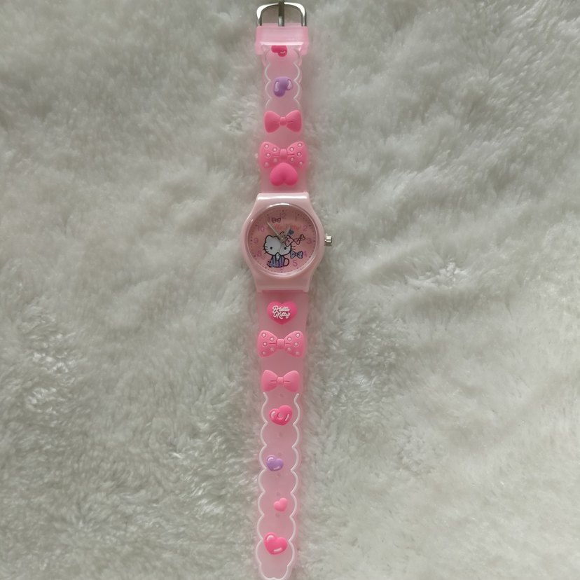 Pembe Hello Kitty Kız Çocuk Saati - Görsel 3
