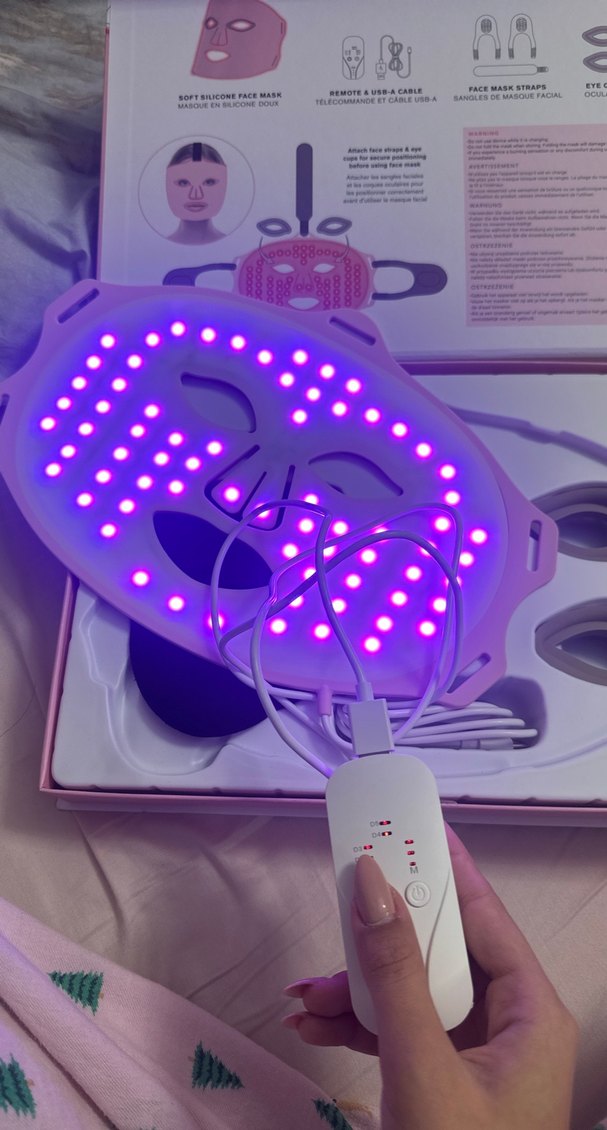 Silikon LED Işıklı Yüz Maskesi - Görsel 5