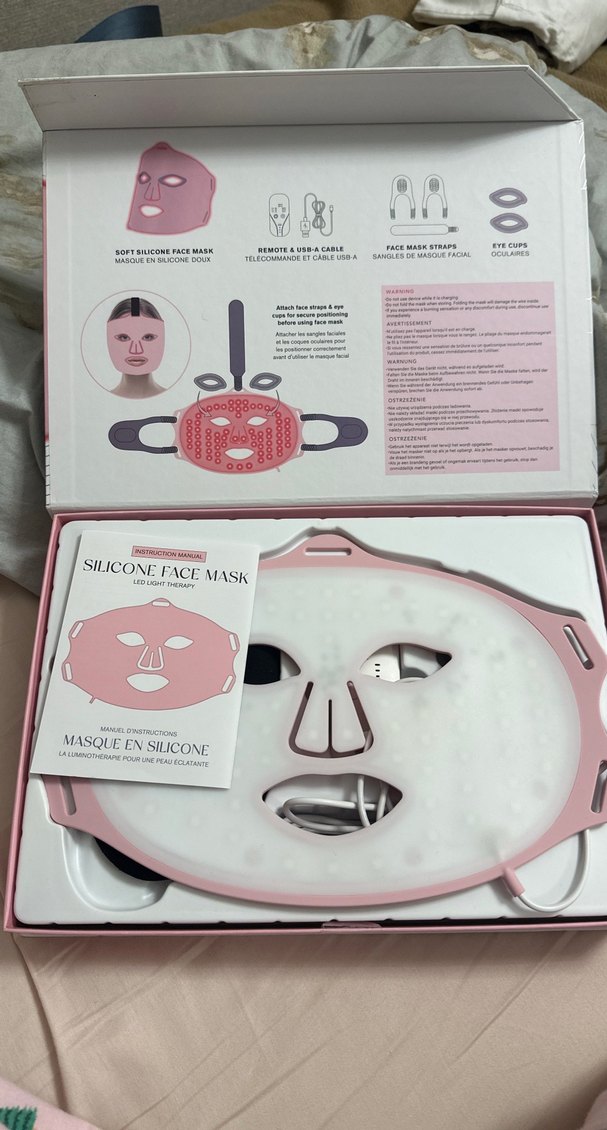 Silikon LED Işıklı Yüz Maskesi - Görsel 2