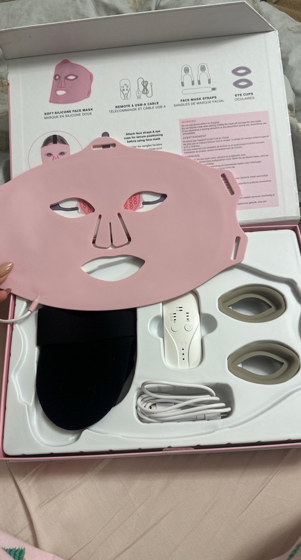 Silikon LED Işıklı Yüz Maskesi - Görsel 3