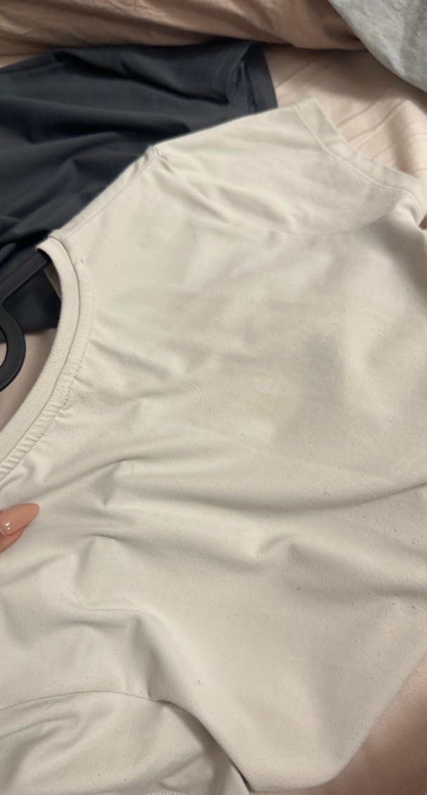 Kadın Beyaz Pamuklu Kısa Kollu Tişört - Görsel 3