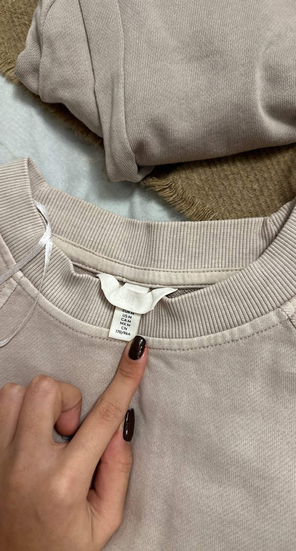 Bej Rahat Kesim Kadın Sweatshirt - Görsel 2