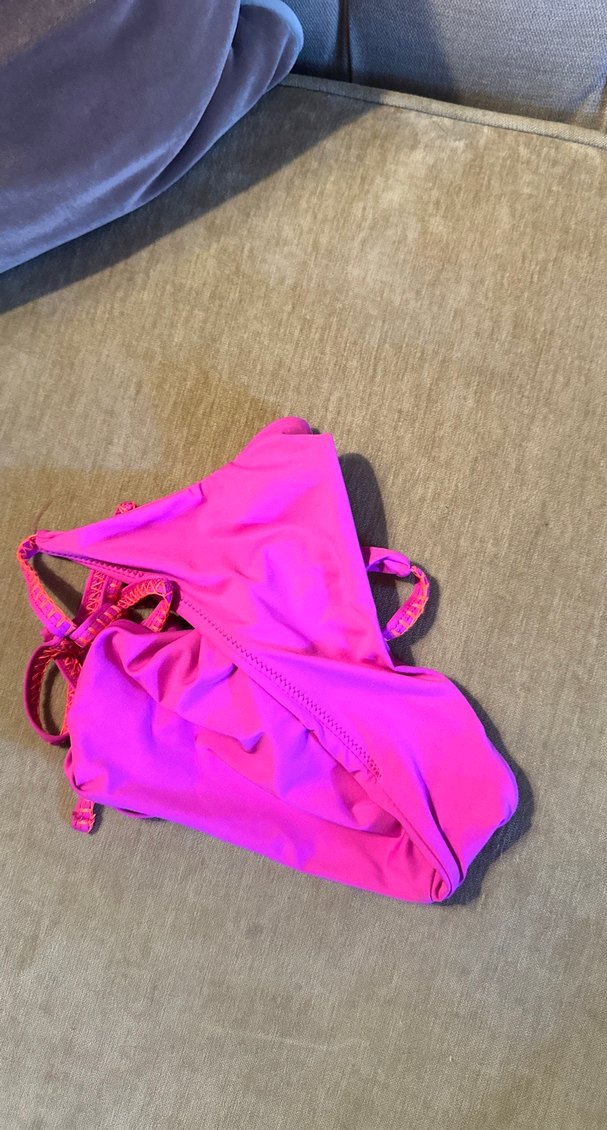 Pembe Bağlamalı İnce Askılı Bikini Altı - Görsel 4