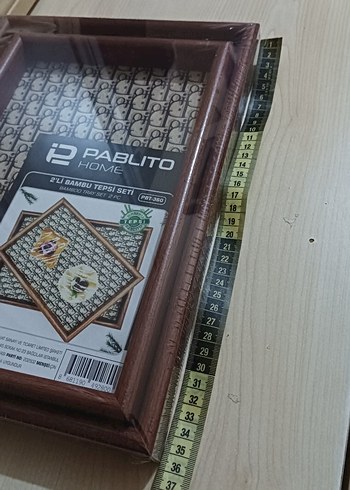  Beden Pablito Home 2'li Bambu Tepsi Seti Kahverengi
