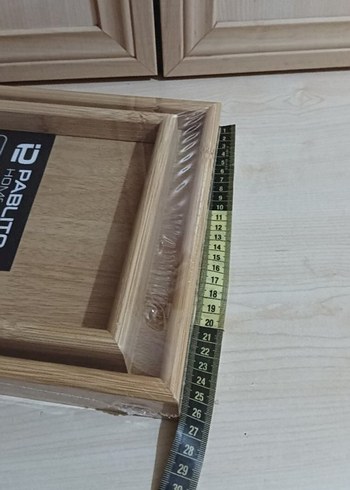 Bej Bambu 2 Parça Tepsi Seti - Görsel 3