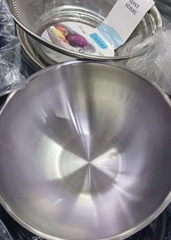 Parlak Gri Paslanmaz Çelik Kase - Görsel 2