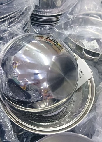 Parlak Gri Paslanmaz Çelik Kase - Görsel 4