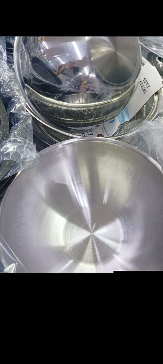 Parlak Gri Paslanmaz Çelik Kase - Görsel 5