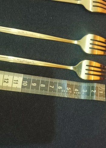 Altın Renkli 6 Parça Çatal Seti - Görsel 4