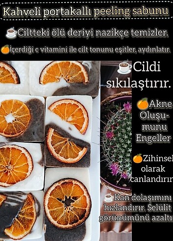 Portakal yağlı peeling Sabunu - Görsel 2