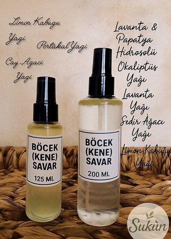 Böcek Savar Doğal Sprey 125ml & 200ml