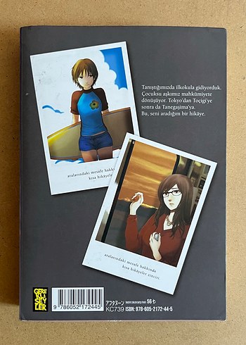 Saniyede 5 Santimetre Manga Kitabı