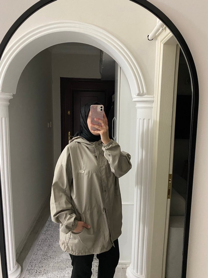 Kadın Bej Midi Yağmurluk - Görsel 3