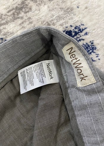 Gri Çizgili erkek Pantolon - Görsel 2