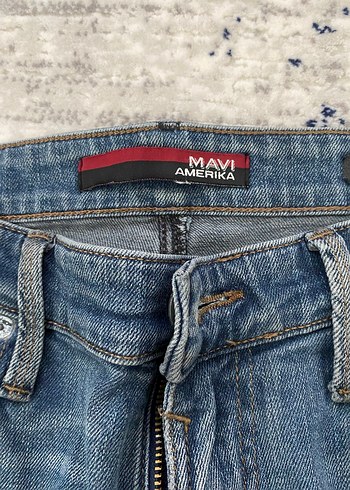 Gri Mavi Erkek Denim Pantolon - Görsel 3