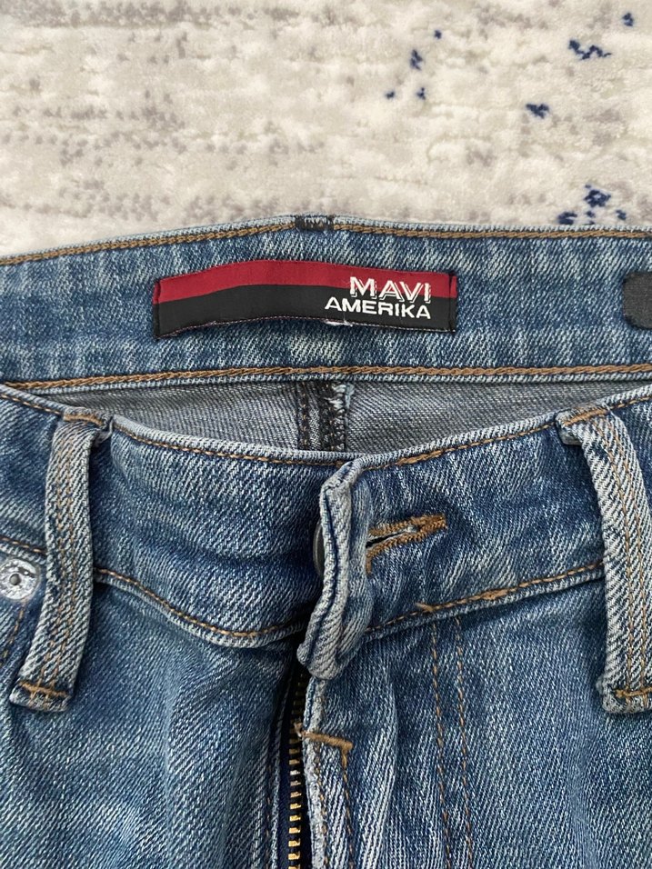 Gri Mavi Erkek Denim Pantolon - Görsel 3