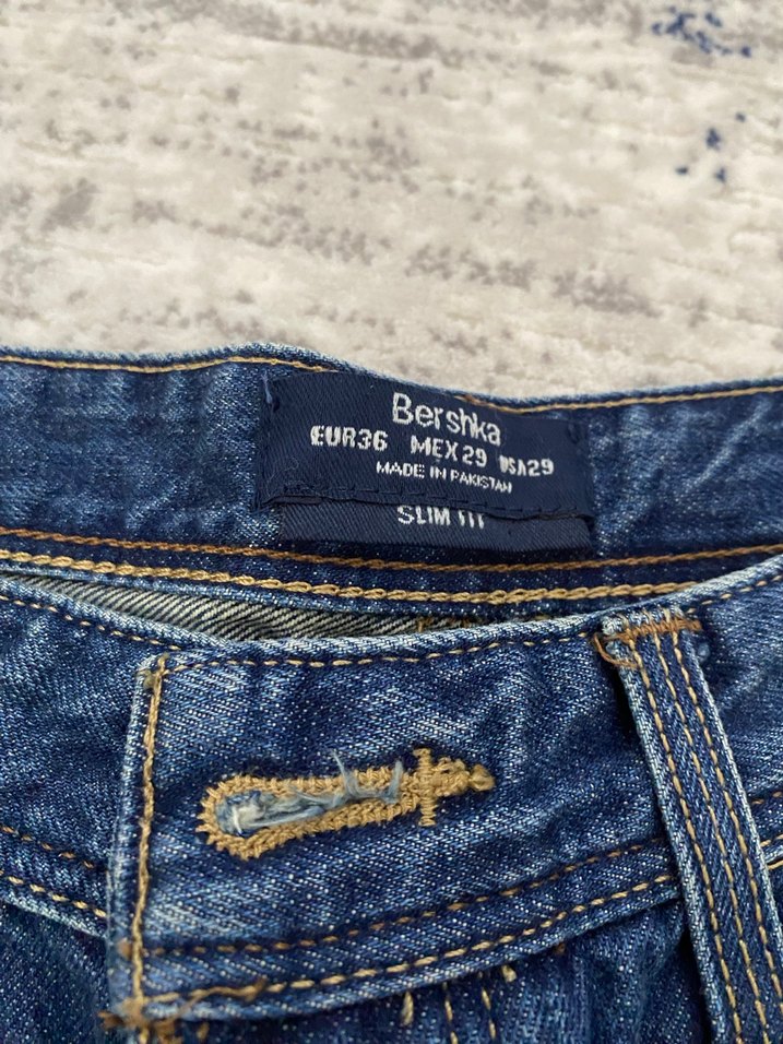 Düğmeli Regular Fit Erkek Denim Pantolon - Görsel 3