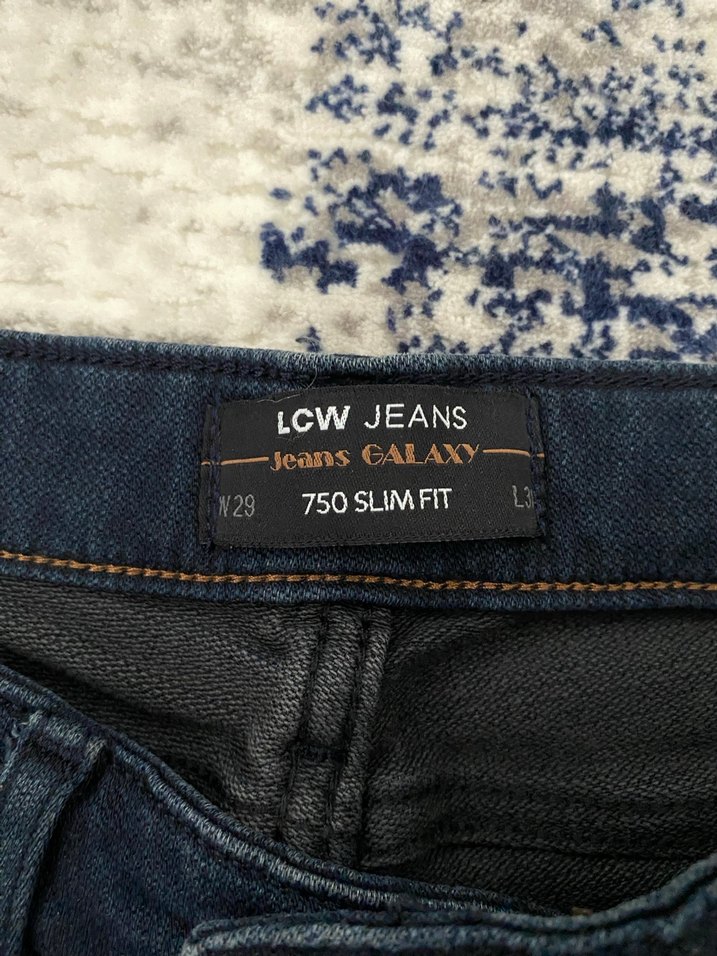 Erkek Lacivert Regular Fit Kot Pantolon - Görsel 3