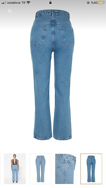 40 Beden TrendyolMilla Mavi pantolon