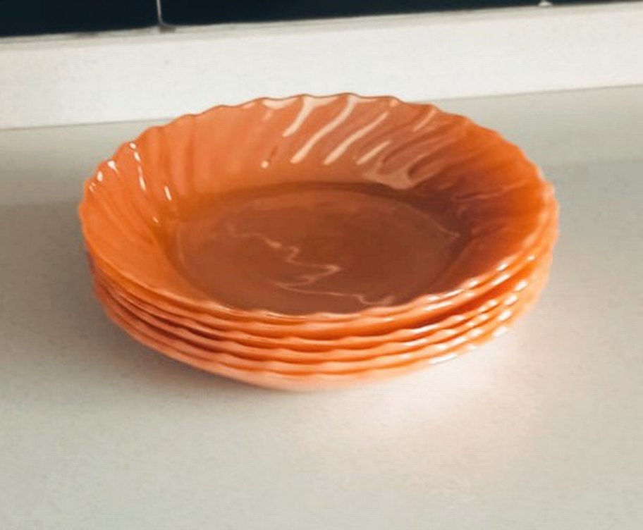 antika sarı Yemek tabakları 6 adet - Görsel 2