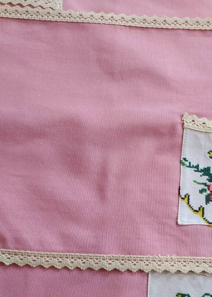 Yemek masası Amerikan servisli  cepli ve runner lı takım - Görsel 4