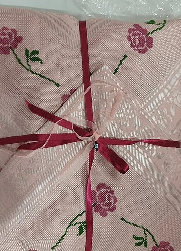 Kanaviçe bohça takımı 4 parça - Görsel 2