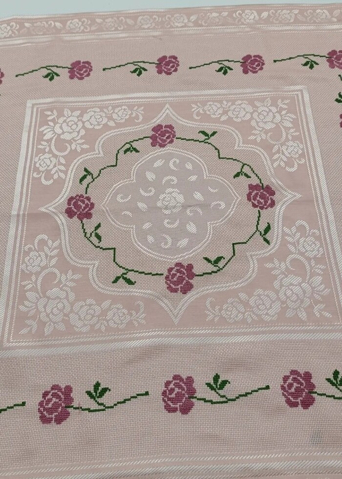 Kanaviçe bohça takımı 4 parça - Görsel 3