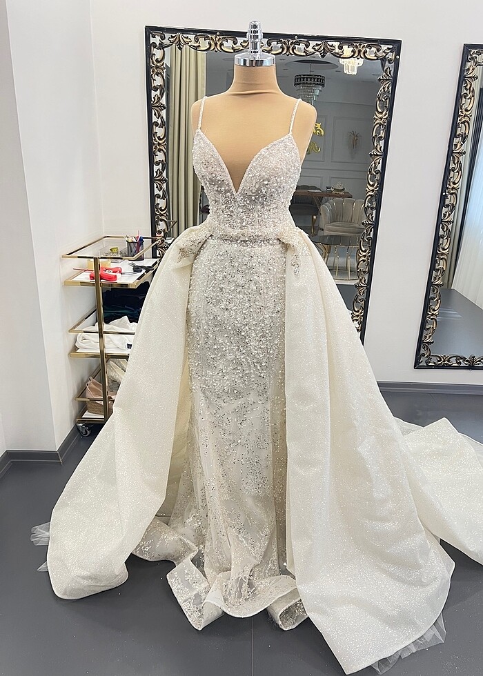 Balık model gelinlik - Görsel 4