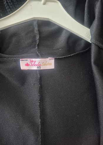 Düğmeli Siyah Uzun Kadın Kap - Görsel 6