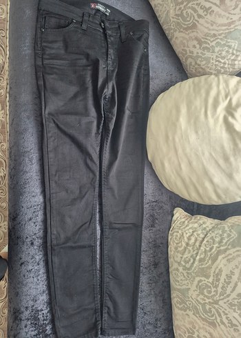 Siyah Elastik Streç Kadın Kot Pantolon - Görsel 3