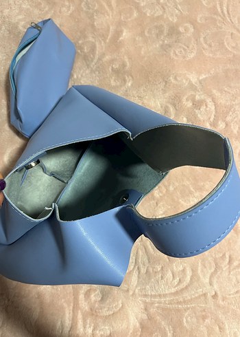 Shaka Suni Deri Çıtçıtlı Makyaj Cantalı El ve Kol Çantası - Görsel 10