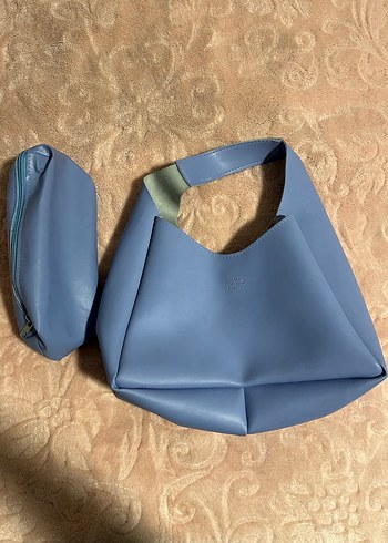 Shaka Suni Deri Çıtçıtlı Makyaj Cantalı El ve Kol Çantası - Görsel 8