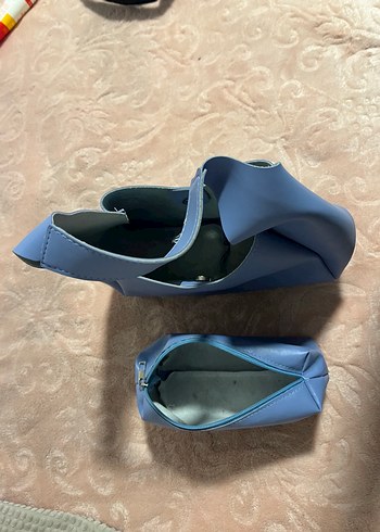 Shaka Suni Deri Çıtçıtlı Makyaj Cantalı El ve Kol Çantası - Görsel 6