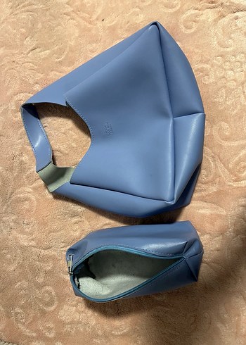 Shaka Suni Deri Çıtçıtlı Makyaj Cantalı El ve Kol Çantası - Görsel 5