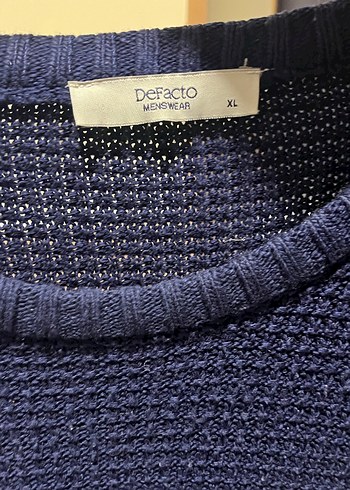 Defacto Erkek Lacivert Kazak - Görsel 4